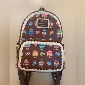 Loungefly Brown Disney Princesses Cake Pattern Backpack